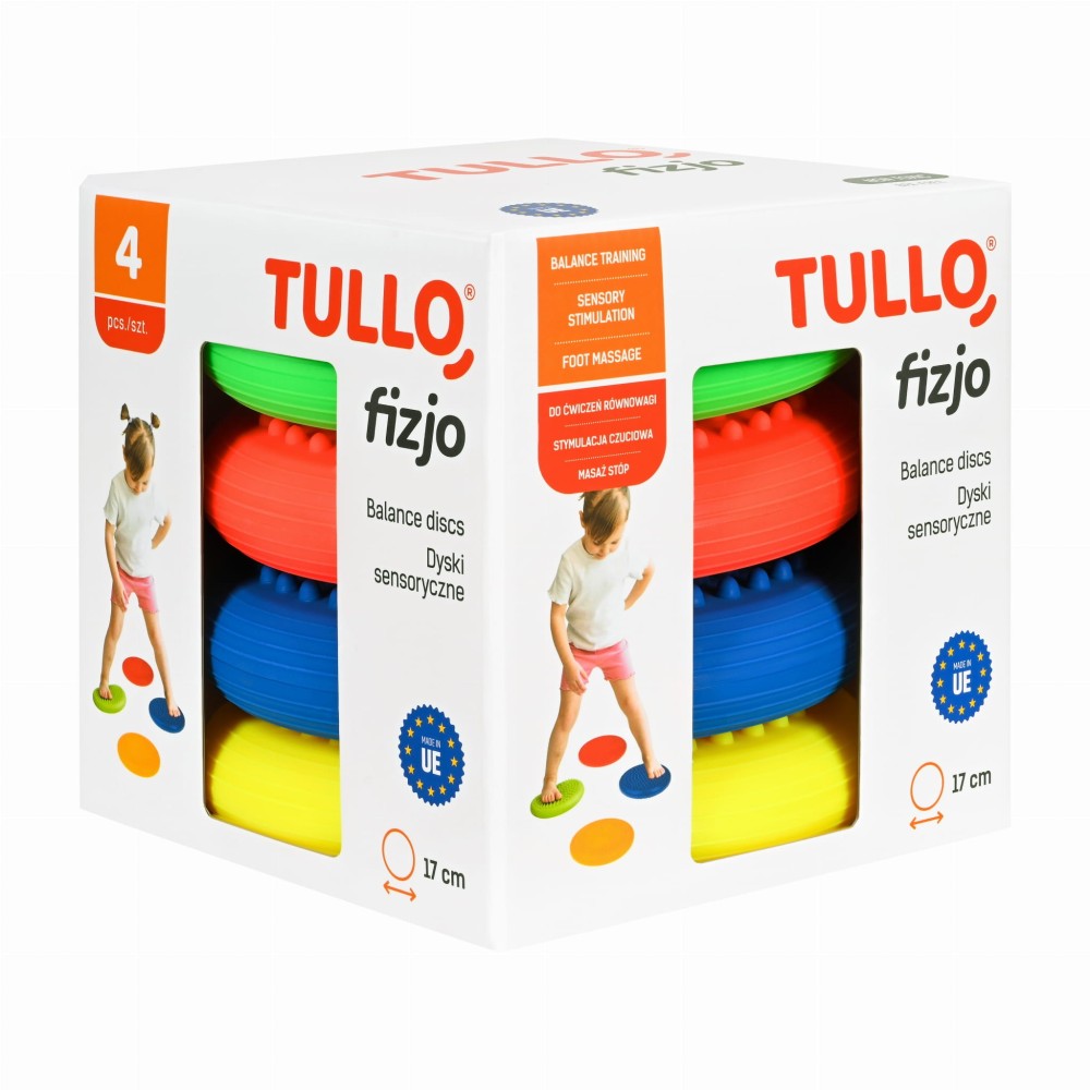 „Tullo Fizjo“ sensoriniai diskai–pusiausvyrai, sensorinei integracijai ir pėdų masažui (4 vnt.)