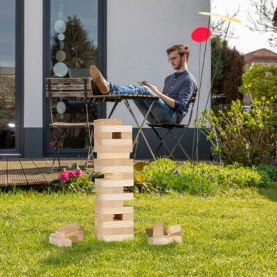 XL medinis Jenga bokštas