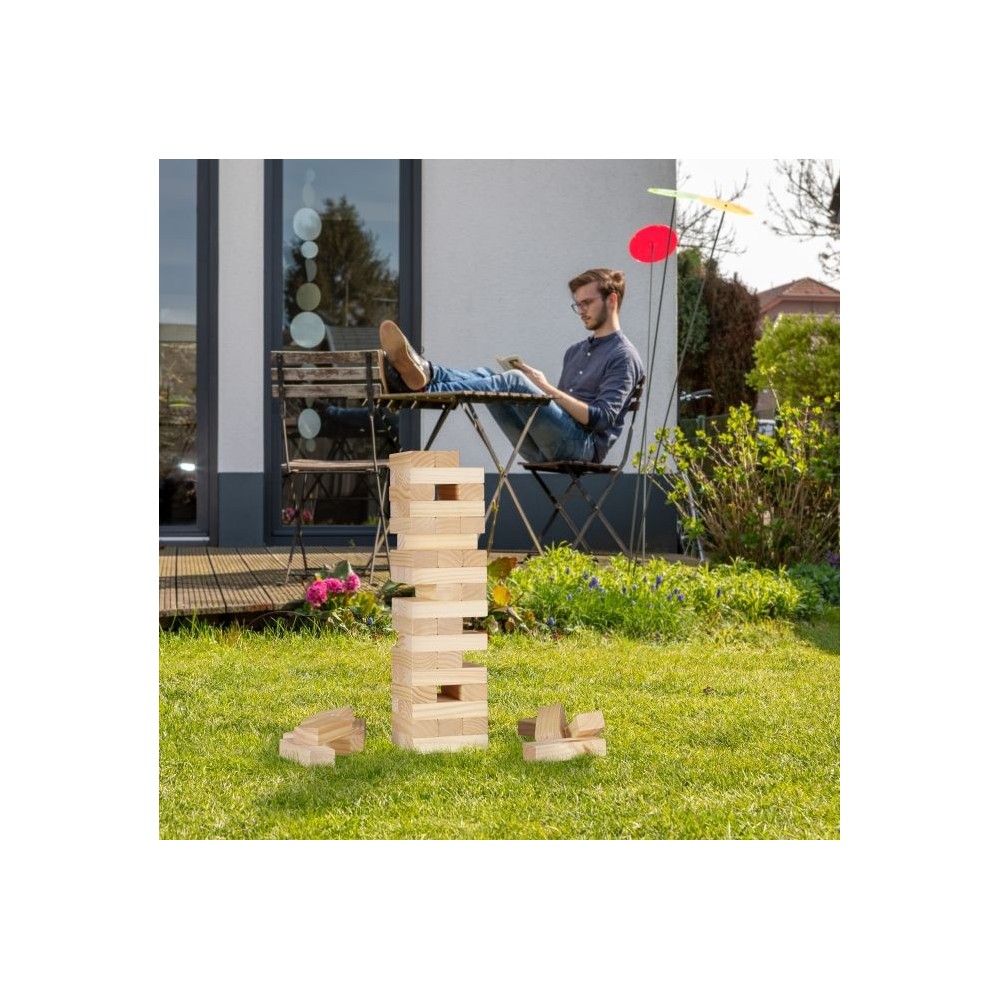 XL medinis Jenga bokštas