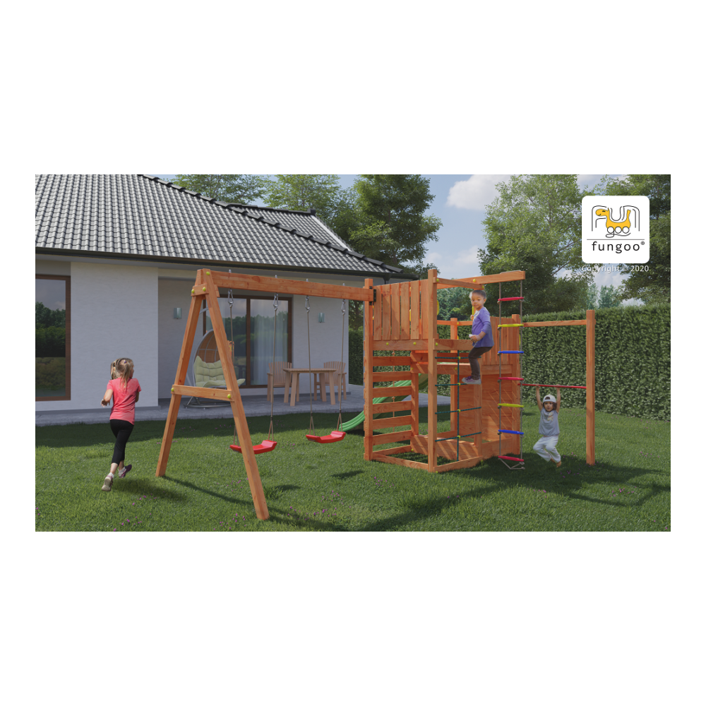 Fungoo Climbing Star3–universalus žaidimų aikštelės rinkinys
