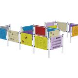 Edukacinių ir įvairių sensorinių panelių rinkinys