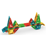 Magnetinis konstruktorius su skaidriomis geometrinėmis plytelėmis, 26 det.