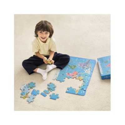 CLASSIC WORLD Medinė Pasaulio Žemėlapio Dėlionė – 48 detalės