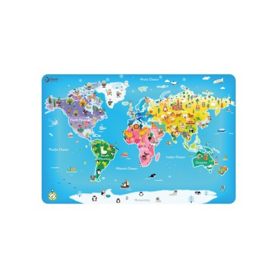CLASSIC WORLD Medinė Pasaulio Žemėlapio Dėlionė – 48 detalės