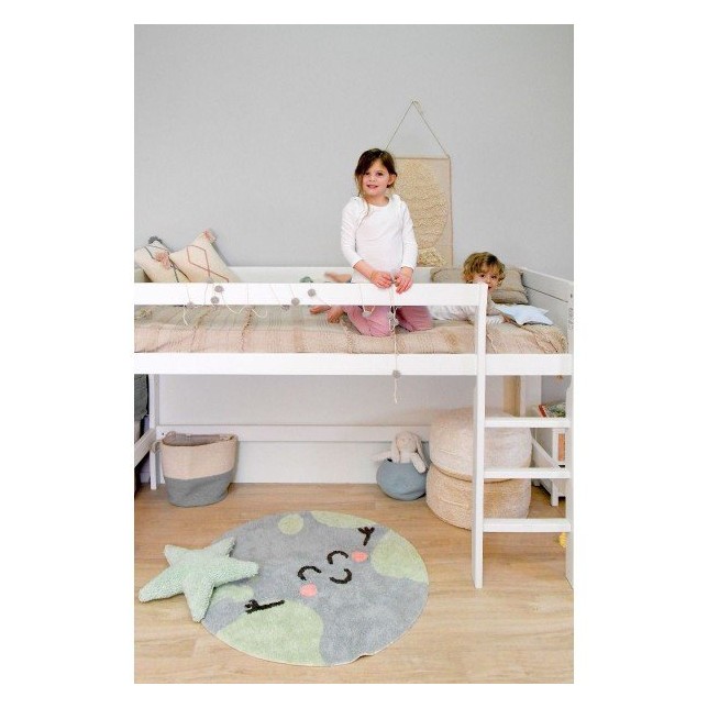 Apvalus skalbiamas kilimas "Laimingasis"