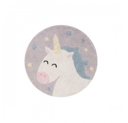 Minkštas apvalus kilimas - "Unicorn" Ø100 cm