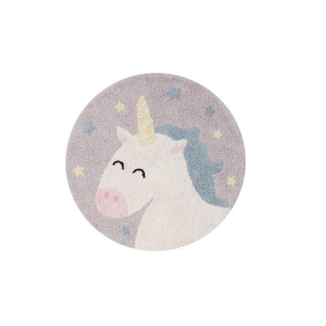 Minkštas apvalus kilimas - "Unicorn" Ø100 cm