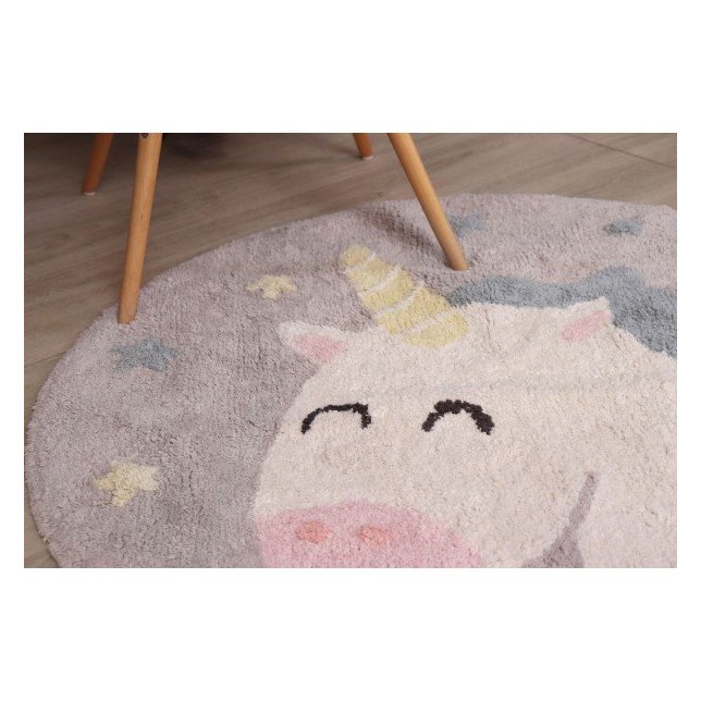 Minkštas apvalus kilimas - "Unicorn" Ø100 cm