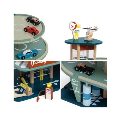 CLASSIC WORLD Medinis Retro Garažas su Liftu – 3 Aukštų