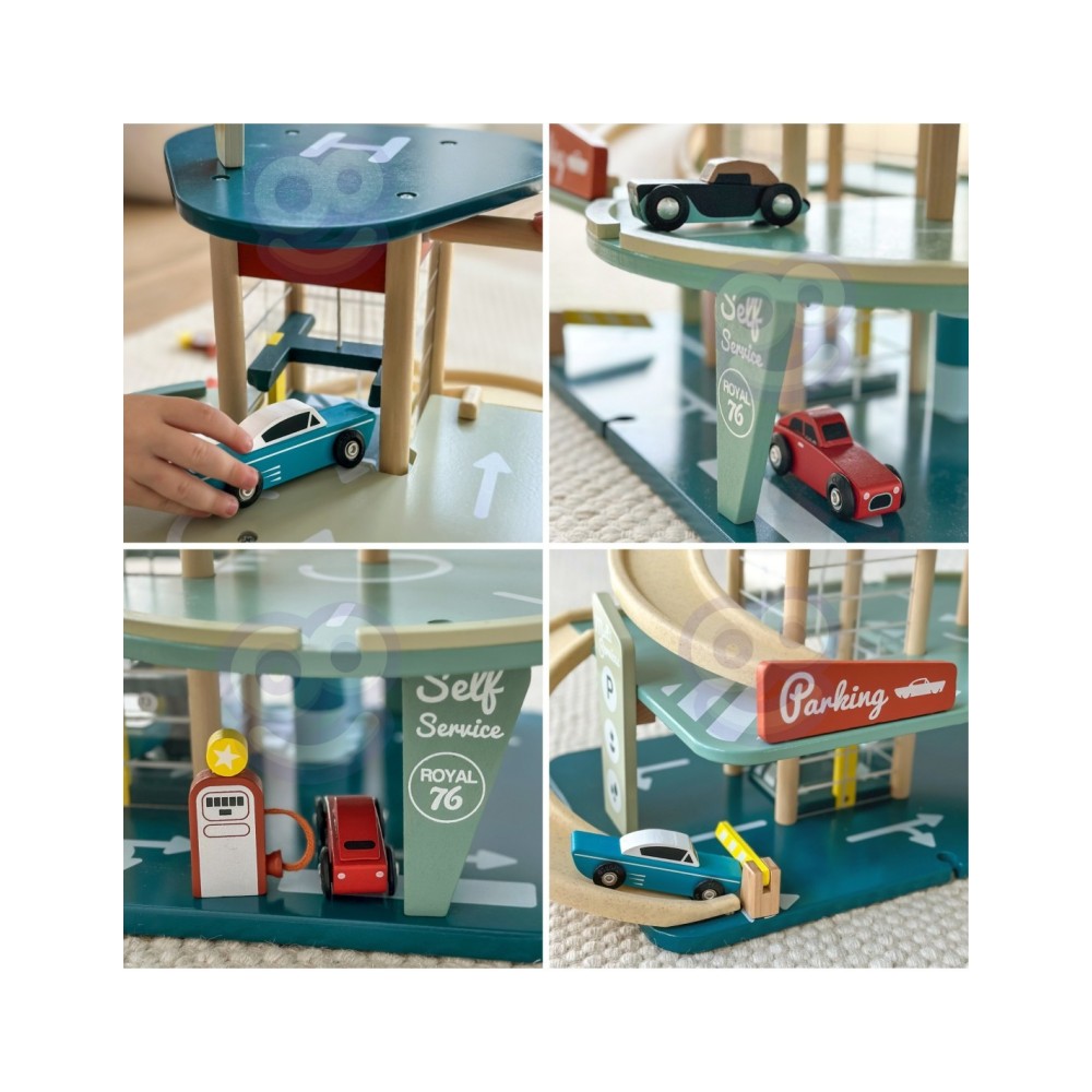 CLASSIC WORLD Medinis Retro Garažas su Liftu – 3 Aukštų