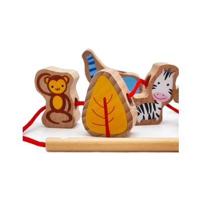 CLASSIC WORLD Medinis Veriamos Dėlionės Rinkinys „Zoo Edu“