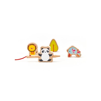CLASSIC WORLD Medinis Veriamos Dėlionės Rinkinys „Zoo Edu“