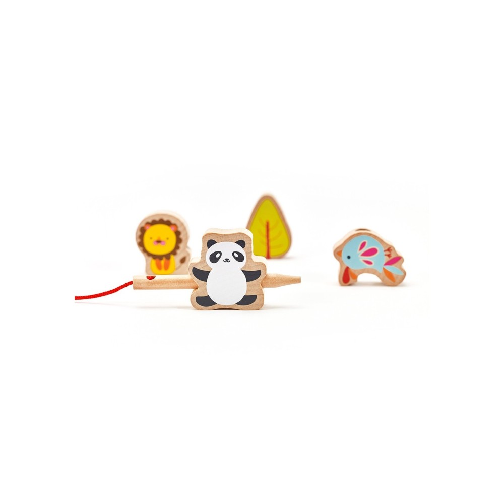 CLASSIC WORLD Medinis Veriamos Dėlionės Rinkinys „Zoo Edu“