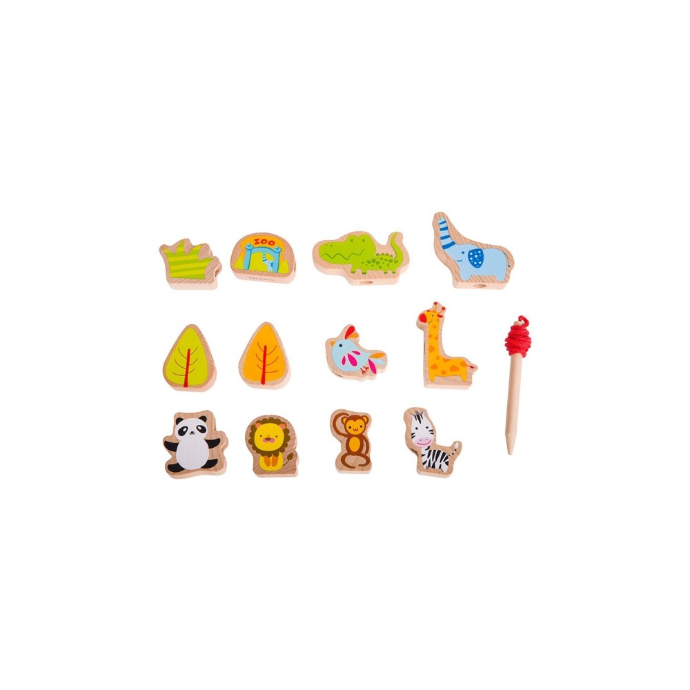 CLASSIC WORLD Medinis Veriamos Dėlionės Rinkinys „Zoo Edu“