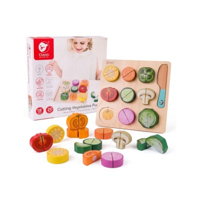CLASSIC WORLD Medinis Daržovių Pjaustymo Rinkinys „Vegetable Cutters“