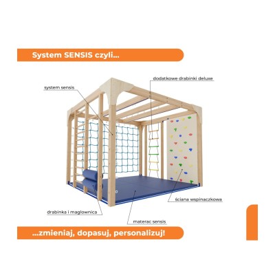 Sensorinės integracijos sistema „Sensis Delux“ 3x3m