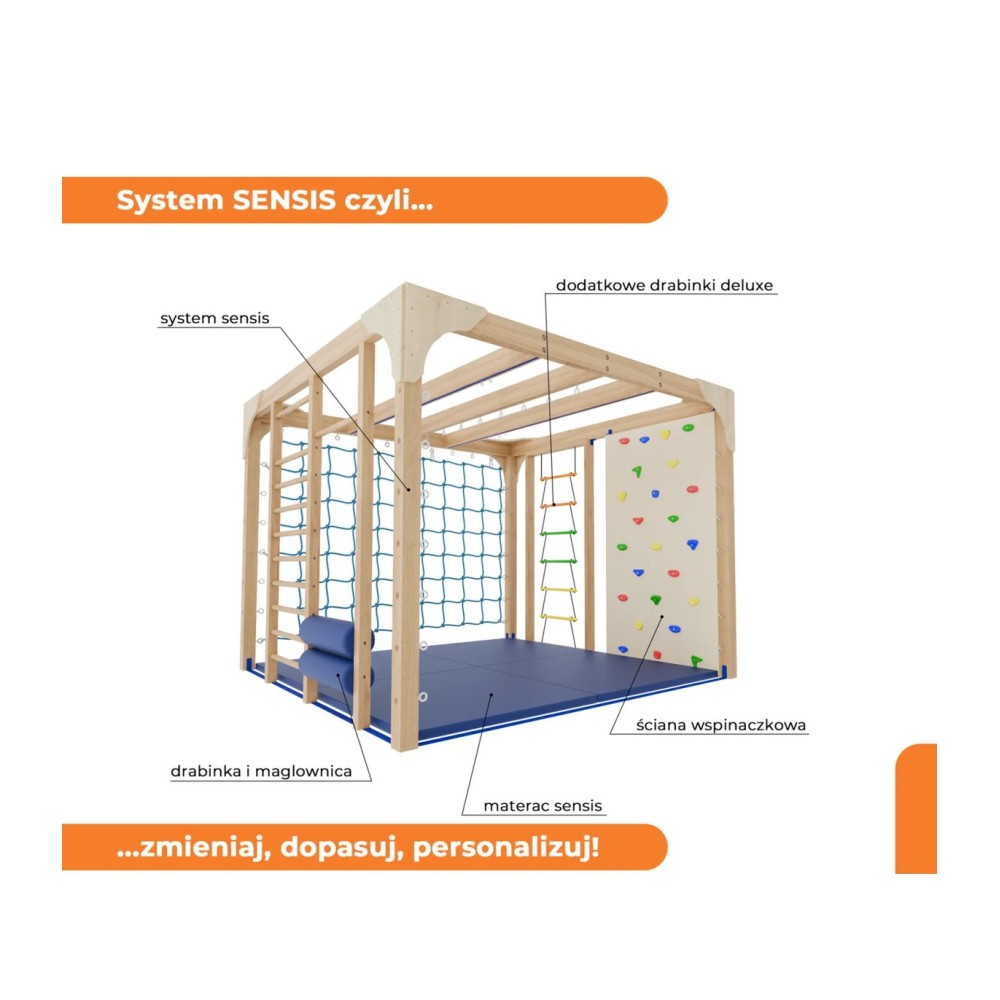Sensorinės integracijos sistema „Sensis Delux“ 3x3m