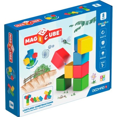 Magnetinės kaladėlės - kūrybinis rinkinys (8 vnt.)