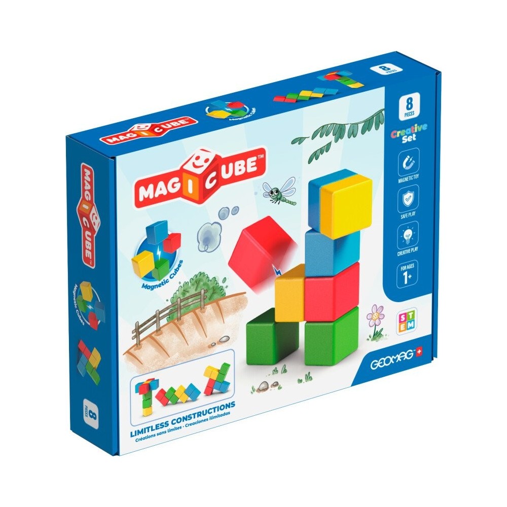 Magnetinės kaladėlės - kūrybinis rinkinys (8 vnt.)