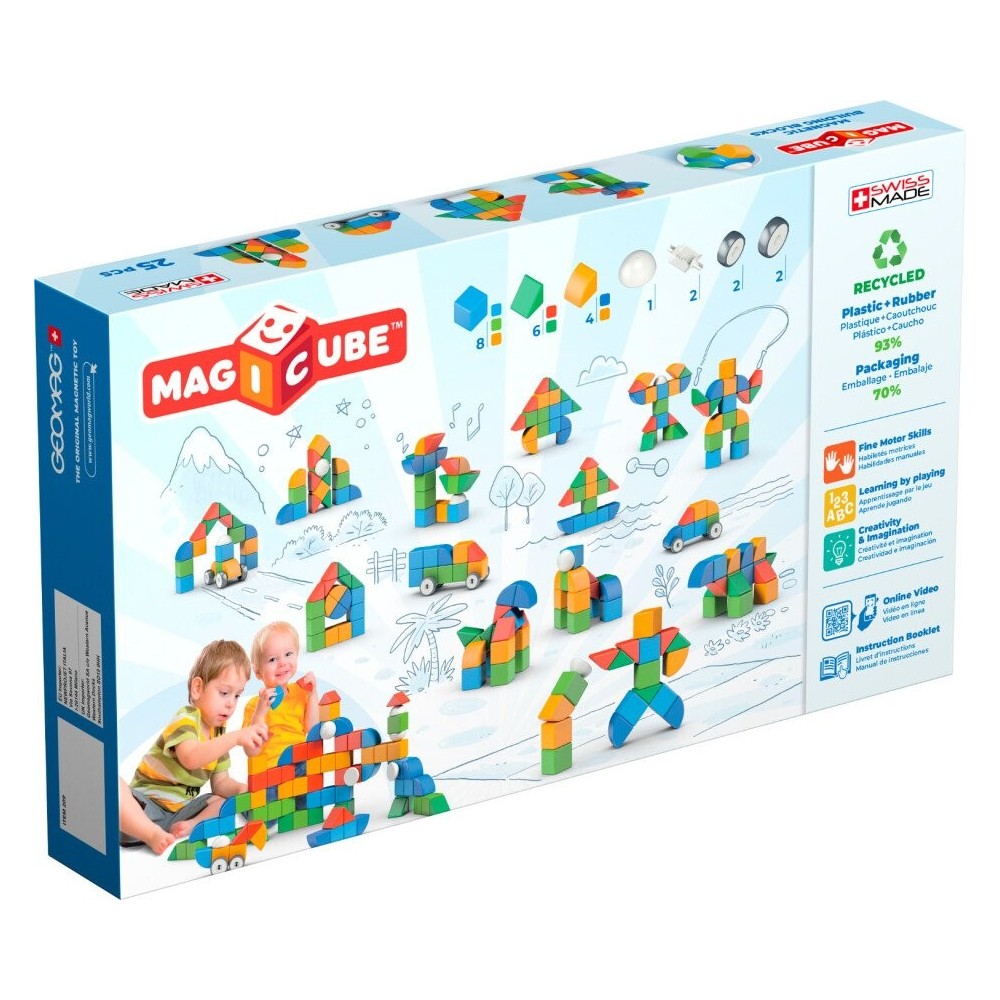 Magnetinės kaladėlės - Mažasis pasaulis (25 vnt.)