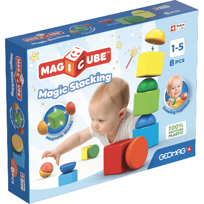Magnetinės kaladėlės - Piramidės (8 vnt.)
