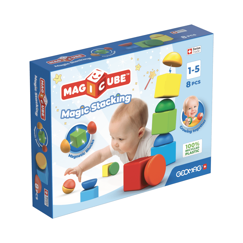 Magnetinės kaladėlės - Piramidės (8 vnt.)