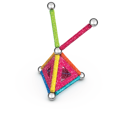 Magnetinis konstruktorius – blizgios plokštelės (22 vnt.)