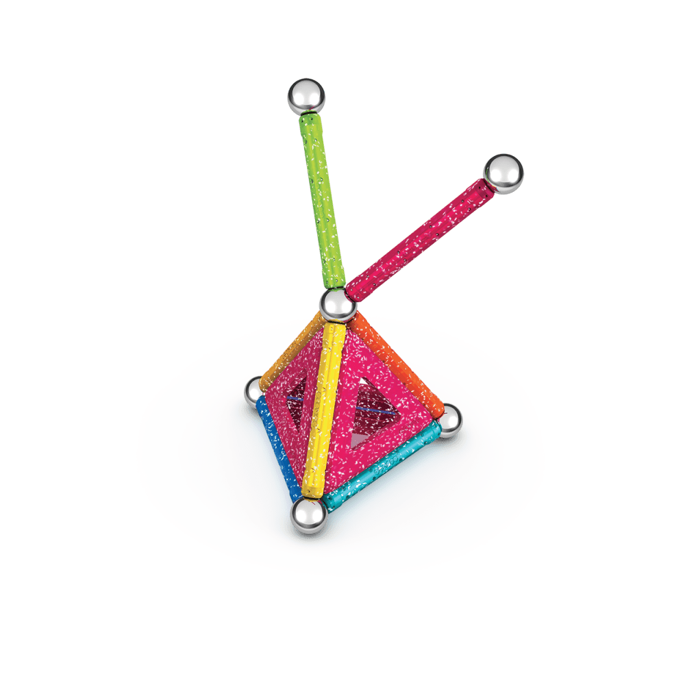 Magnetinis konstruktorius – blizgios plokštelės (22 vnt.)