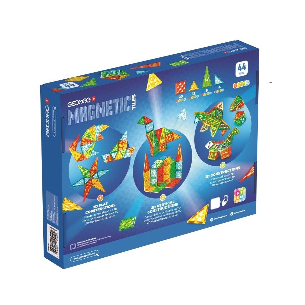 Magnetinis konstruktorius - Deimantinės plytelės (44vnt.)