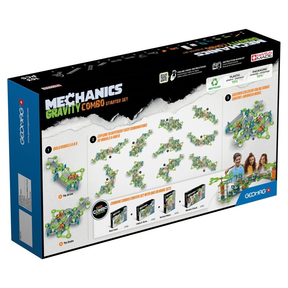 Magnetinis konstruktorius - Mechanika - Lenktynių trasa (153vnt.)