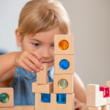 Medinių konstruktoriaus kaladėlių super rinkinys „Gem Blocks“