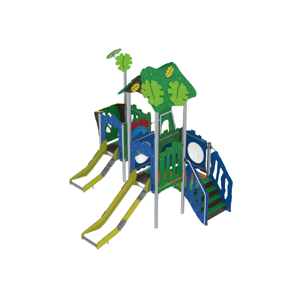 Kompleksinė lauko žaidimų aikštelė ,,Jungle SLIDE"