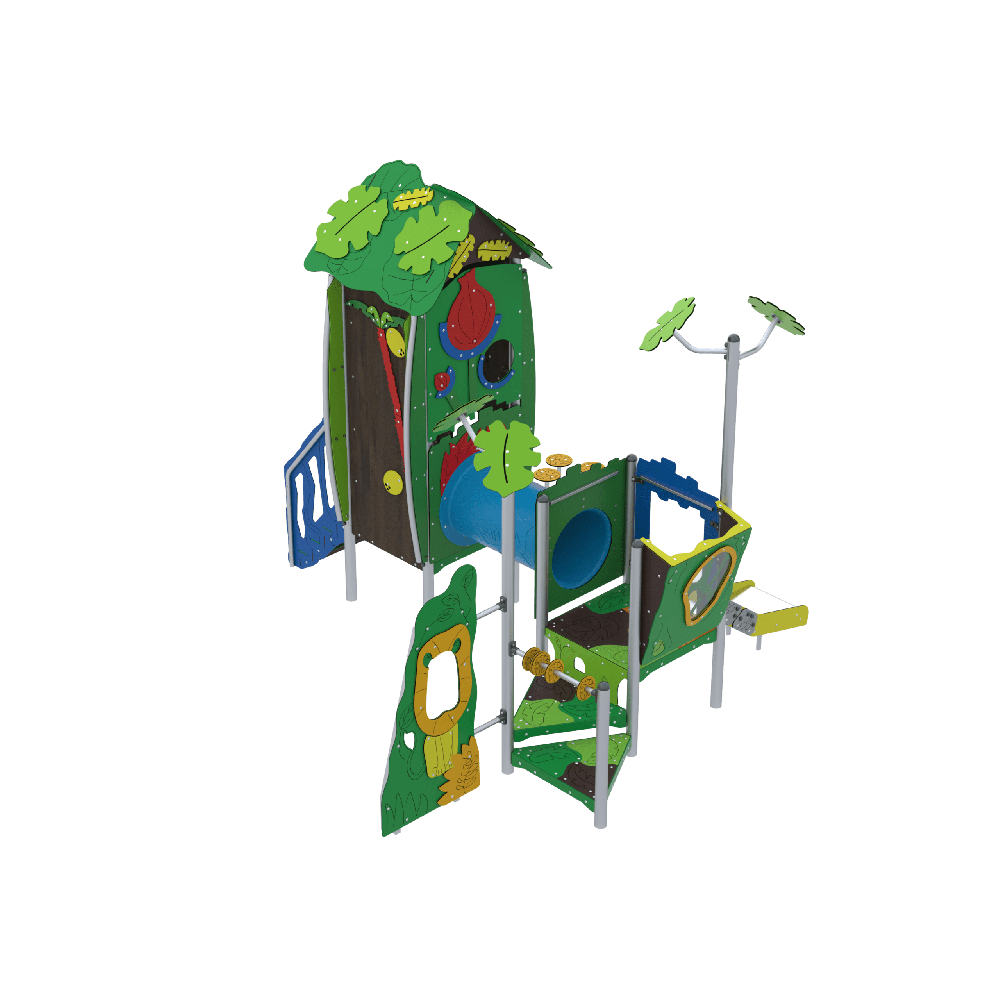 Kompleksinė lauko žaidimų aikštelė ,,Jungle HOUSE"