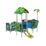 Kompleksinė lauko žaidimų aikštelė ,,Jungle ISLAND"