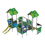 Kompleksinė lauko žaidimų aikštelė ,,Jungle ISLAND"