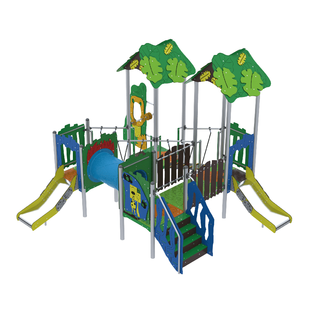 Kompleksinė lauko žaidimų aikštelė ,,Jungle ISLAND1"