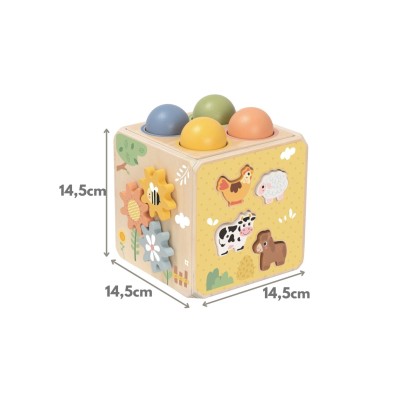Medinis Edukacinis Kubas „5 viename“ – Tooky Toy