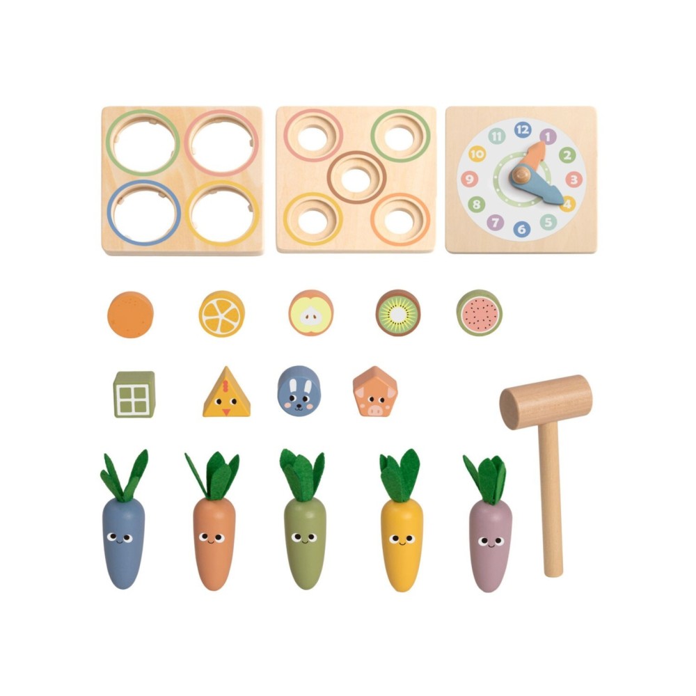 Medinis Edukacinis Kubas „5 viename“ – Tooky Toy