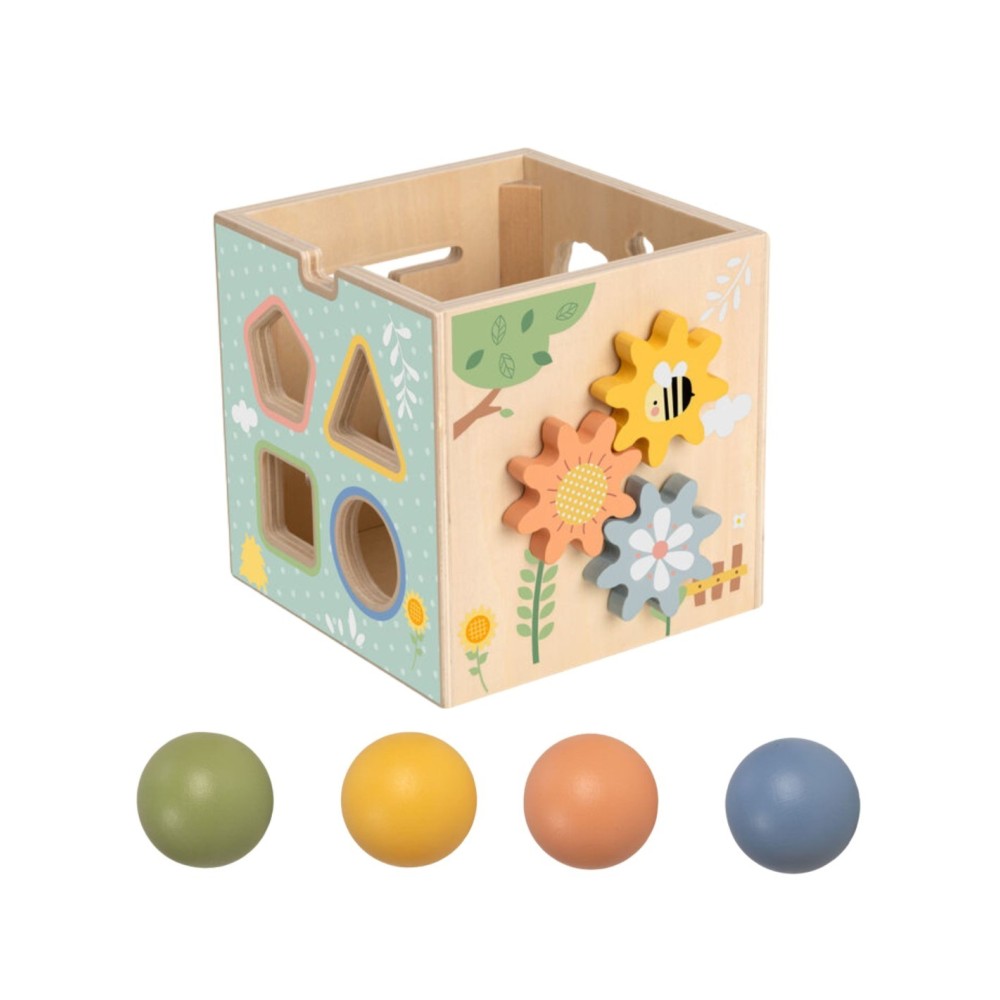 Medinis Edukacinis Kubas „5 viename“ – Tooky Toy