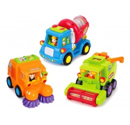 Mini transporto priemonės: kombainas, maišyklė, valymo mašina