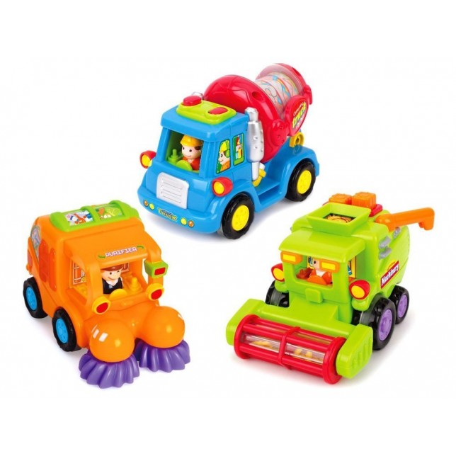 Mini transporto priemonės: kombainas, maišyklė, valymo mašina