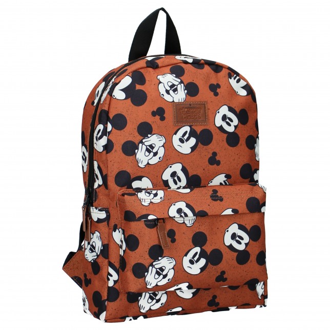 Ruda vaikiška kuprinė "Mickey"