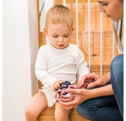 Violetinis BabyOno kramtukas, ORTHO, su balta žvaigždute