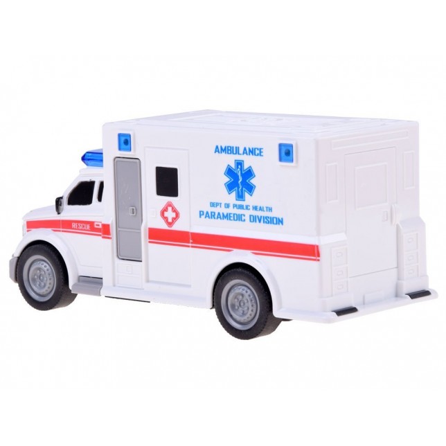 Baltas greitosios medicinos automobilis