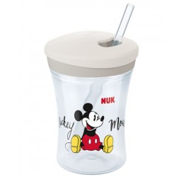 Gertuvė su silikoniniu šiaudeliu - "Micky Mouse"