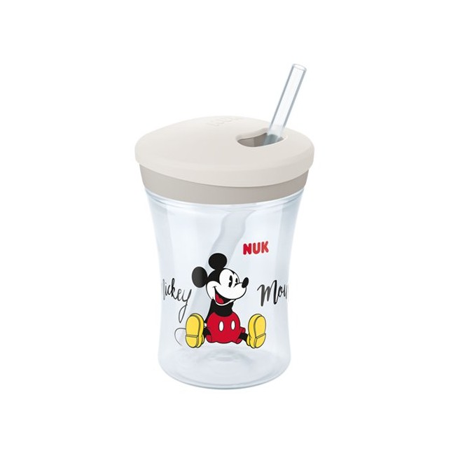 Gertuvė su silikoniniu šiaudeliu - "Micky Mouse"