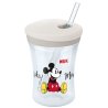 Gertuvė su silikoniniu šiaudeliu - "Micky Mouse"