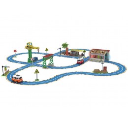 3D puzzle miestas su takeliais ir priedais