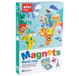 Apli kids magnetinis žaidimas "Pasaulio žemėlapis"