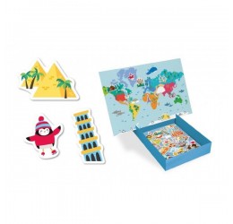 Apli kids magnetinis žaidimas "Pasaulio žemėlapis"